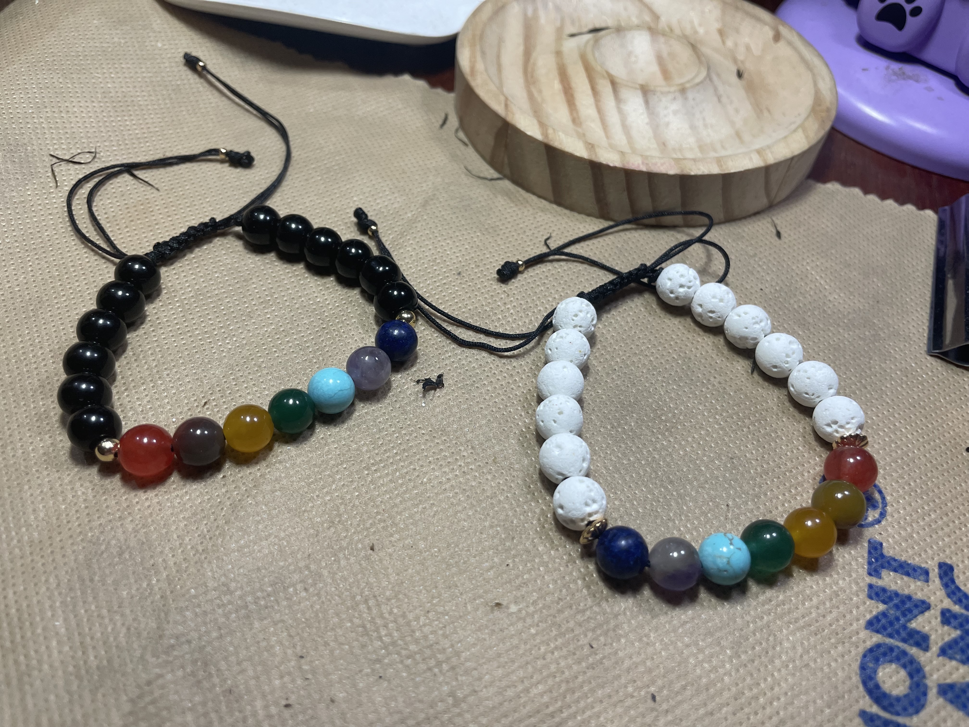 Pulcera 7 chakras en piedras naturales 6
